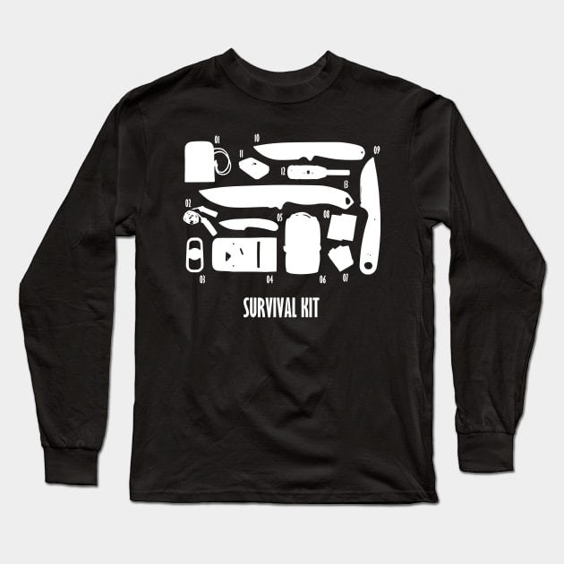 Survival Kit! Long Sleeve T-Shirt by simbamerch